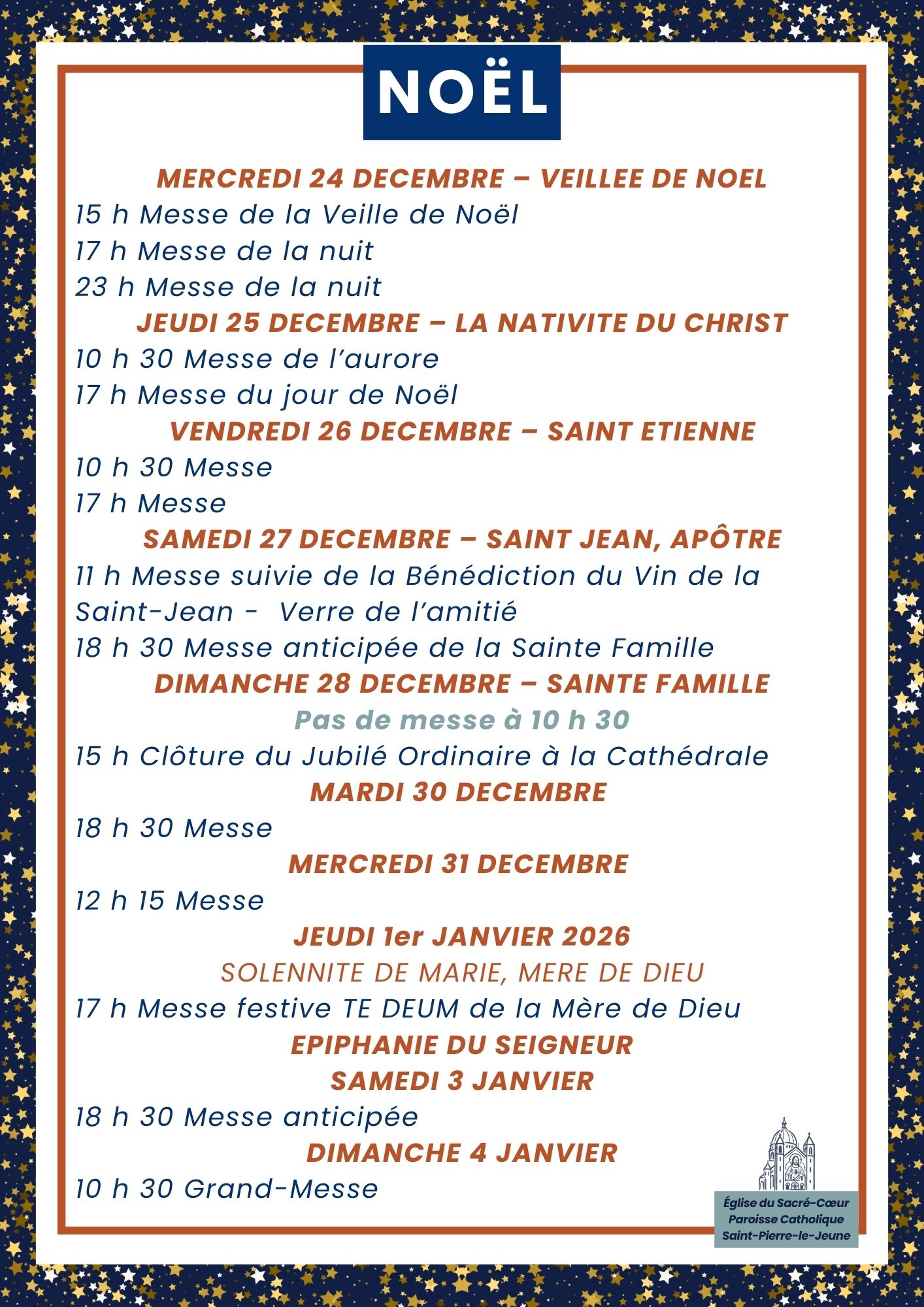 Agenda fin 2025